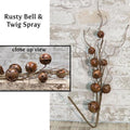 Rusty Bell & Twig Spray 24"  (Pack of 4)