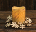 Glitter Vintage Snowflake Ring 3.5" (Pack of 4)