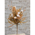 Cotton & Fall Grass Bush 24"  (Pack of 4)