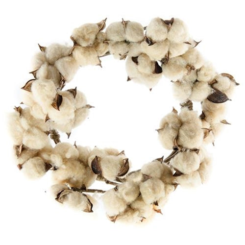 Teastain Cotton Wreath 12" (Pack of 2)
