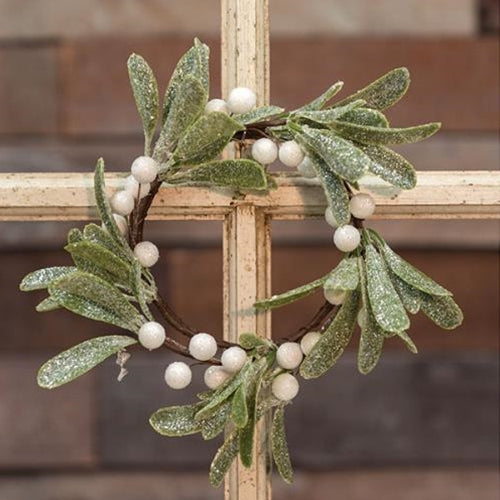 Frosted Mistletoe Ring 4" (Pack of 4)