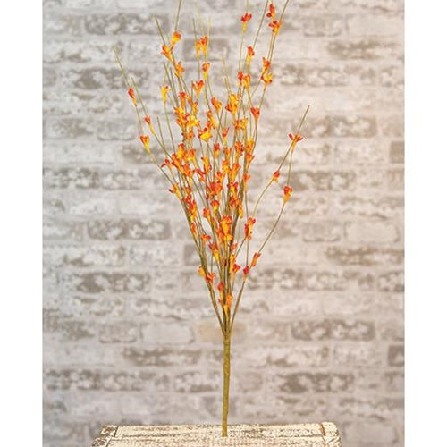 Wispy Orange Buds Flower Bush 21" (Pack of 4)