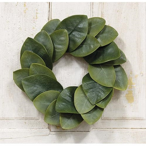 Williamsburg Magnolia Leaves Wreath 15"