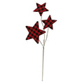 Buffalo Gingham Star Pick 14" (Pack of 4)