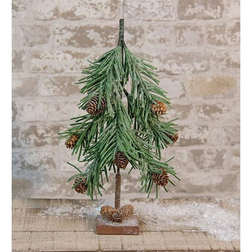 Snowy Douglas Mini Fir Tree 16" (Pack of 2)