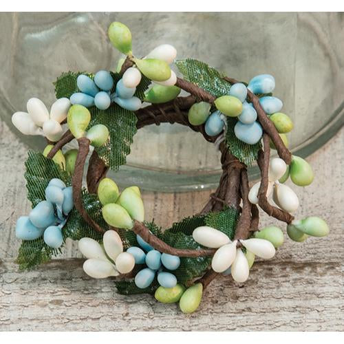 Mini Pip Berry Ring Seabreeze 1" (Pack of 4)
