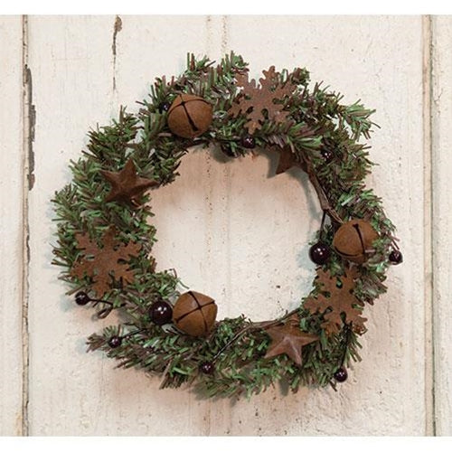Twig and Pine Mix Ring 4" (Pack of 4)