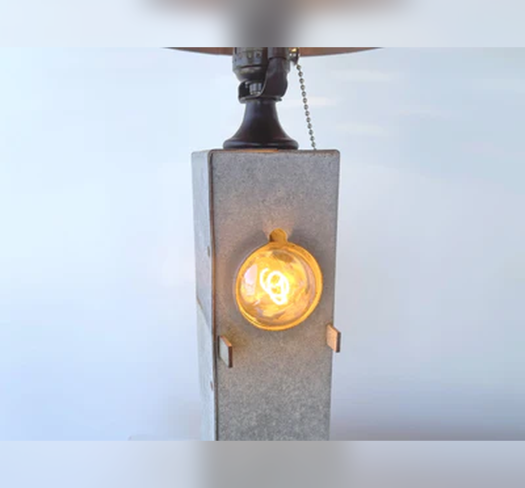 Original Antique Chicken Feeder Tall Farm Table Lamp