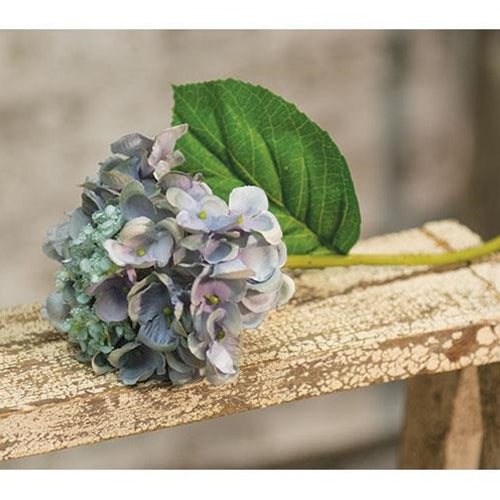 Hydrangea Pick 9" Blue  (Pack of 4)