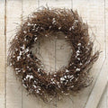 Snowy Angel Hair Vine Wreath 10"  (Pack of 4)