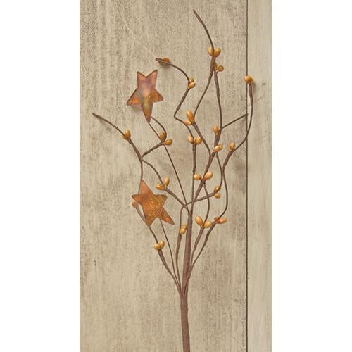 Old Gold Pip  & Star Pick 12" (Pack of 4)