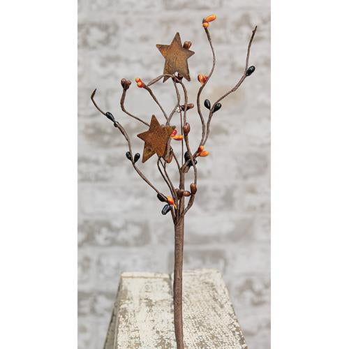 Primitive Mix Pip & Star Pick 12" (Pack of 4)