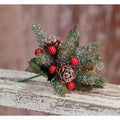 Icy Berries Mini Cone Pick 8"  (Pack of 4)