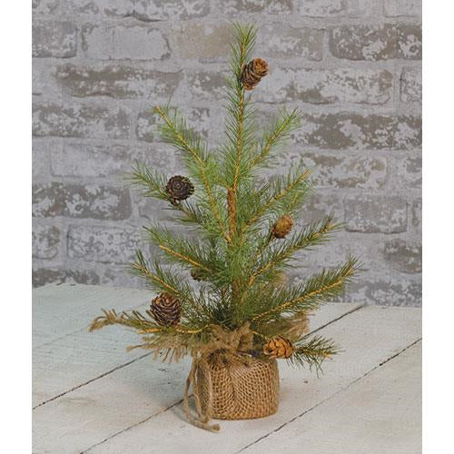 Feather Pinecone Tree 12"  (Pack of 4)