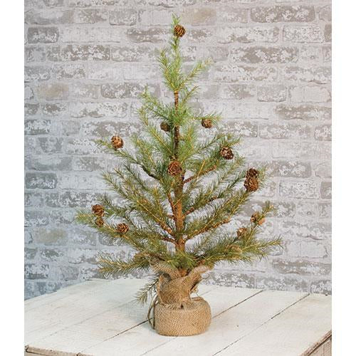 Feather Pinecone Tree 24"