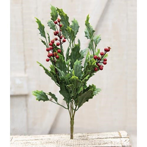 Dazzling Holly Bush 14" (Pack of 4)