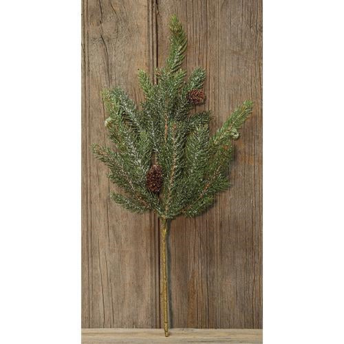 Frosted White Spruce Pick 16"  (Pack of 4)