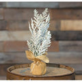 Frosty Cedar Tree 10"  (Pack of 4)