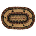 Blackberry Star Oval Rug 3x5