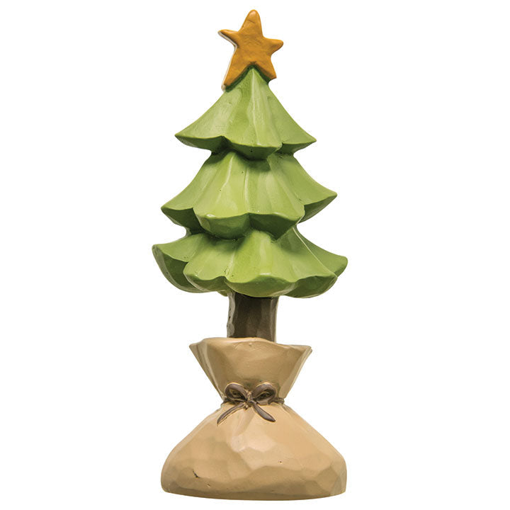 Resin Christmas Tree in Sack (Pack of 2)