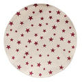 Round Mat w/Red Stars  (Pack of 4)
