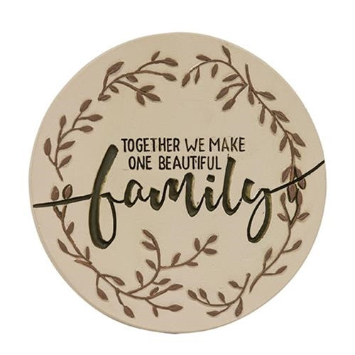 *Together We Make One Beautiful Family Candle Jar Lid (Pack of 2)