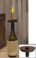 Rust Wine Bottle Taper Holder (Pack of 4)