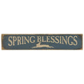 Spring Blessings Sign Blue  (Pack of 4)