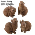 Resin Brown Bunny 4 Asstd.  (Pack of 4)