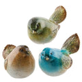 Resin Leaf Bird 3 Asstd.  (Pack of 4)