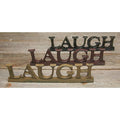 (*Laugh Resin Sign 3 Asstd.)  (Pack of 4)