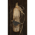 Skinny Lath Pumpkin w/Crow White