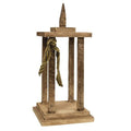 Wooden Open Air Lantern 19"