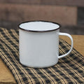 Black Rim Enamel Soup Mug  (Pack of 4)