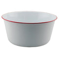 Red Rim Enamel Mixing Bowl (Pack of 2)