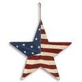 Hand Painted Americana Star 12" (Pack of 4)