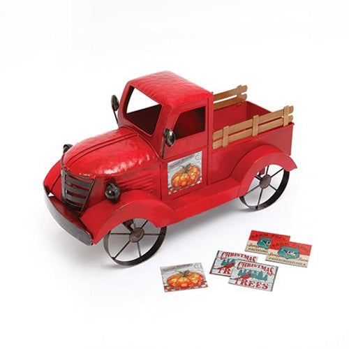 CWI Gifts Antiqued Red Farm Truck G2420230