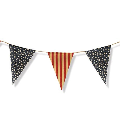 Americana Pennant Garland  (Pack of 4)