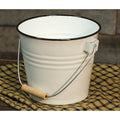 Black Rim Enamel Bucket