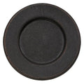 8-1/2" Black Plate w/ Rim  (Pack of 4)