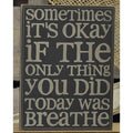 (Breathe Wall Plaque - 6x8 - 4 Asst)  (Pack of 4)