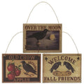 Old Crow Apples Ornament 3 Asstd.  (Pack of 4)