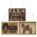 Farm to Table Ornament 3 Asstd.  (Pack of 4)