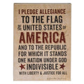 Pledge of Allegiance Box Sign (Pack of 2)