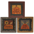 Celebrate Autumn Plate 3 Asstd.  (Pack of 4)