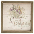 Grateful Heart Framed Sign 3 Asstd. (Pack of 2)