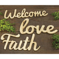 "Welcome" Freestanding Word  (Pack of 4)