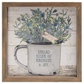 Enamel Mug Floral Box Sign 4 asstd. (Pack of 2)