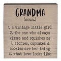 Grandma Definition Box Sign (Pack of 4)