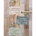 Follow Your Flip Flops Beaded Hanger 3 asstd. (Pack of 4)